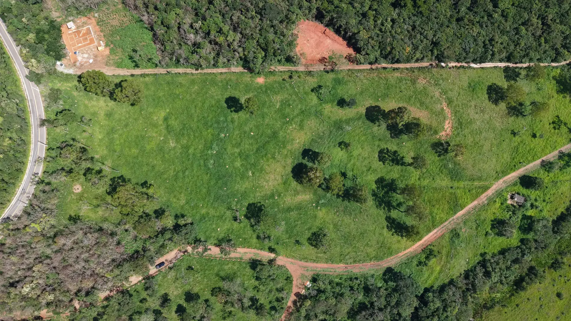 Paisagem natural das Chácaras Sossego